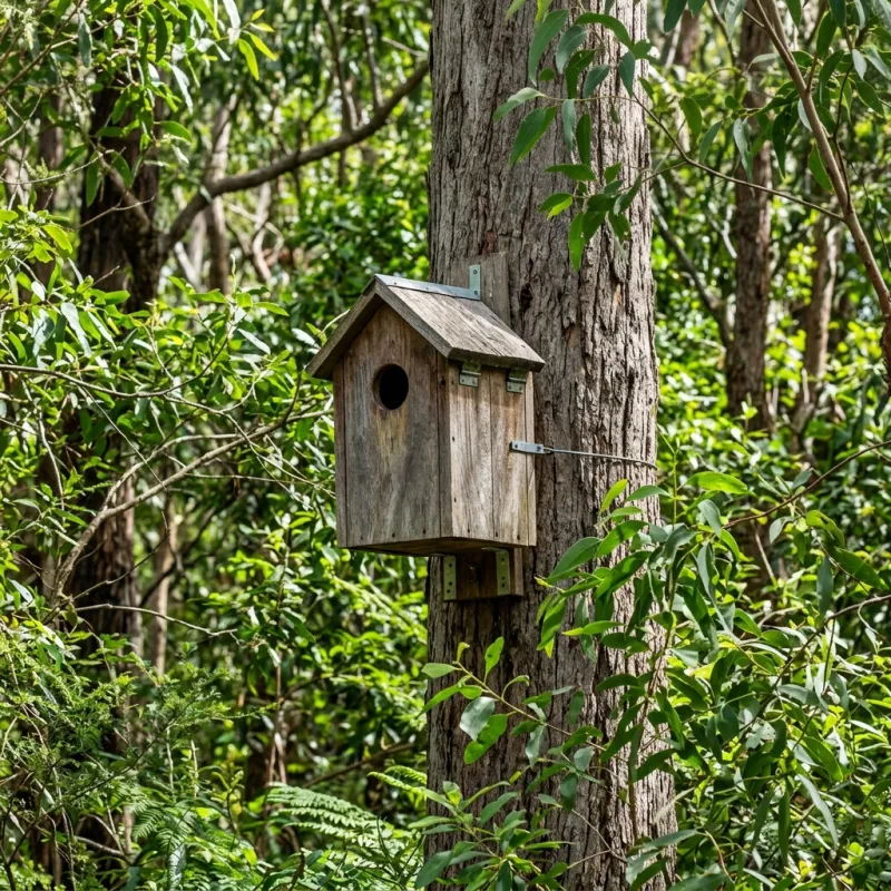 Animal nesting box installed as a humane alternative to a Calder Park roof cavity